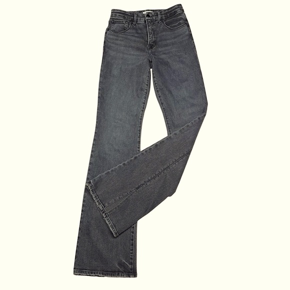 Good American Classic Slim Bootcut Jeans Split Hem 90s - Picture 3 of 13